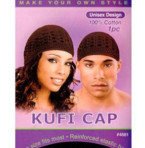 Cotton Kufi Cap#11185 Blk