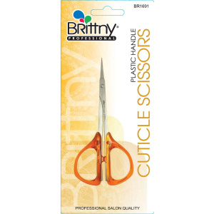 BR NAIL CUTICLE SCISSOR PLST HANDLE