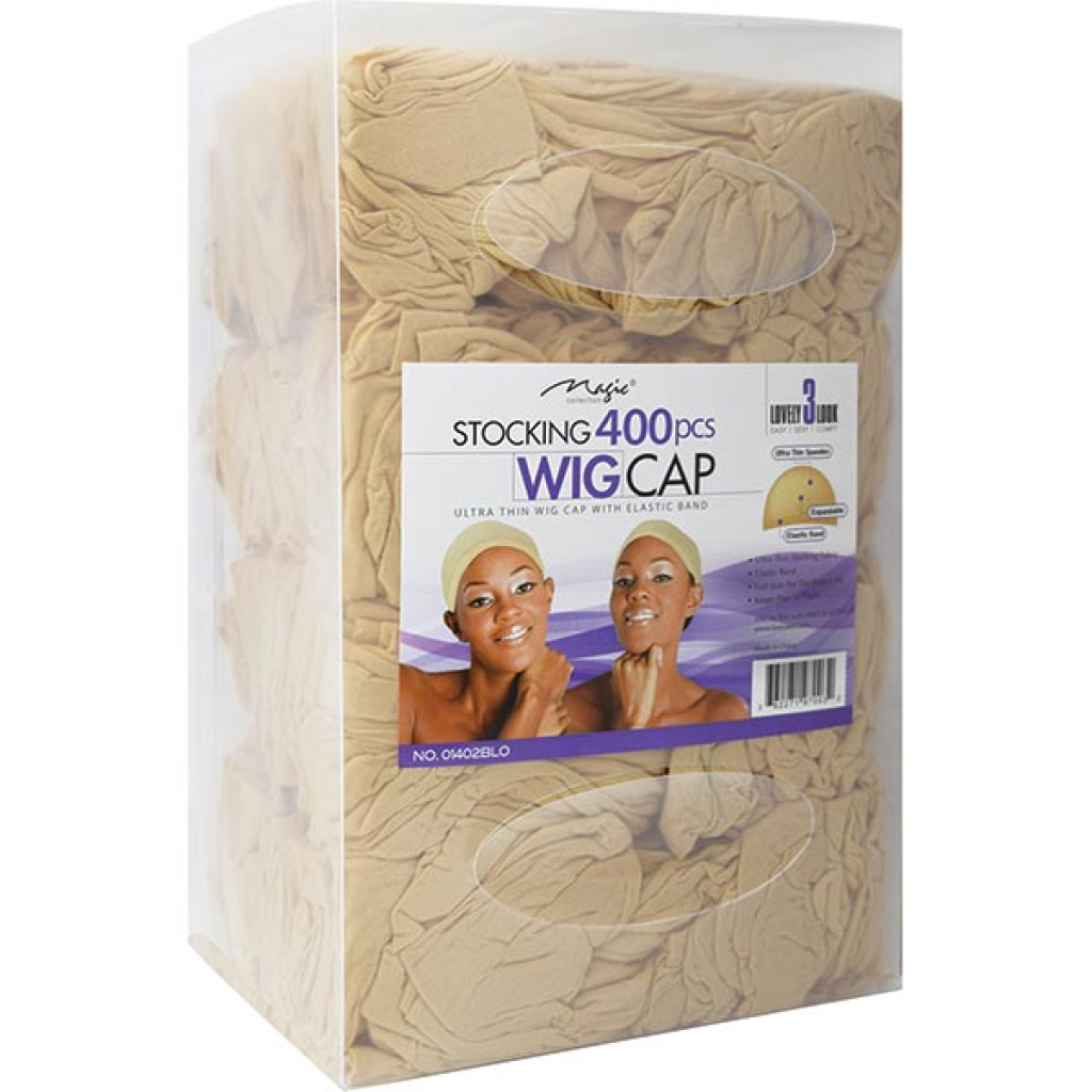STOCKING WAVE CAP BLOND [BULK] 400pcs(12BOX/CS)