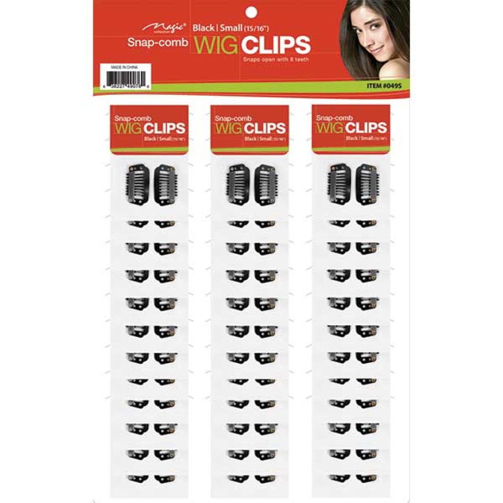 WIG CLIP SMALL(Card board) BLACK (50/CS)