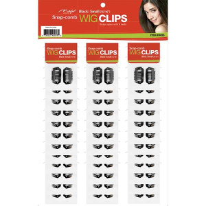 WIG CLIP SMALL(Card board) BLACK (50/CS)