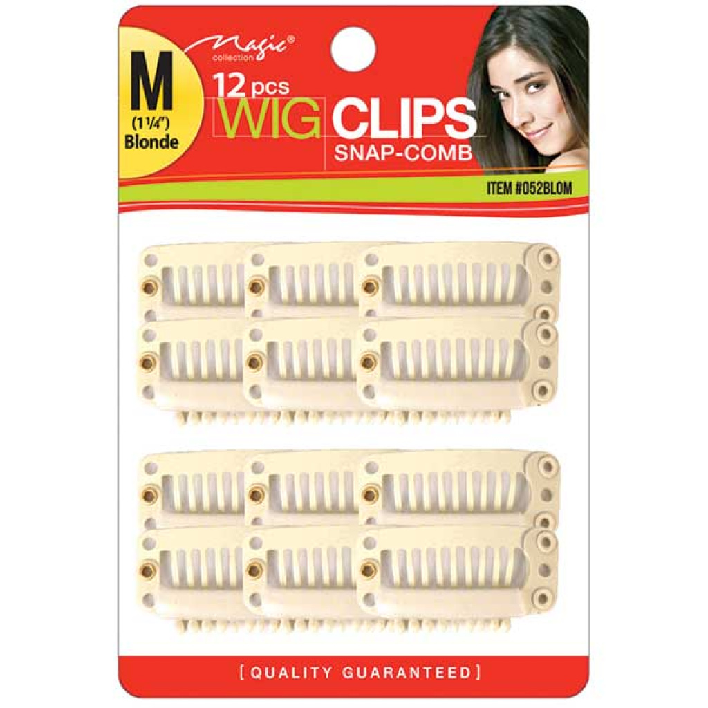 WIG CLIP 12 PCS BLONDE (M)(12DZ/96DZ/CS)