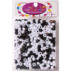 ROUND BEAD 1000Count BLA/WHI(6/60/CS)