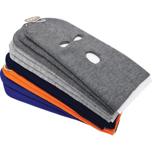 KNIT 3 HOLES FACE MASK ASSORT(12DZ/CS)