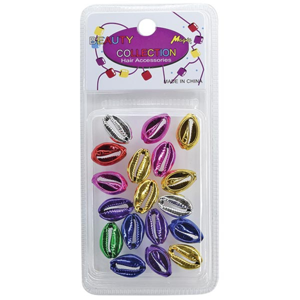 METALLIC SHELL BEADS **ASST** (12DZ/CS)