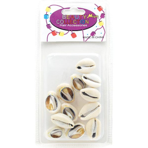LARGE SHELL HAIR BEAD (24/CS)