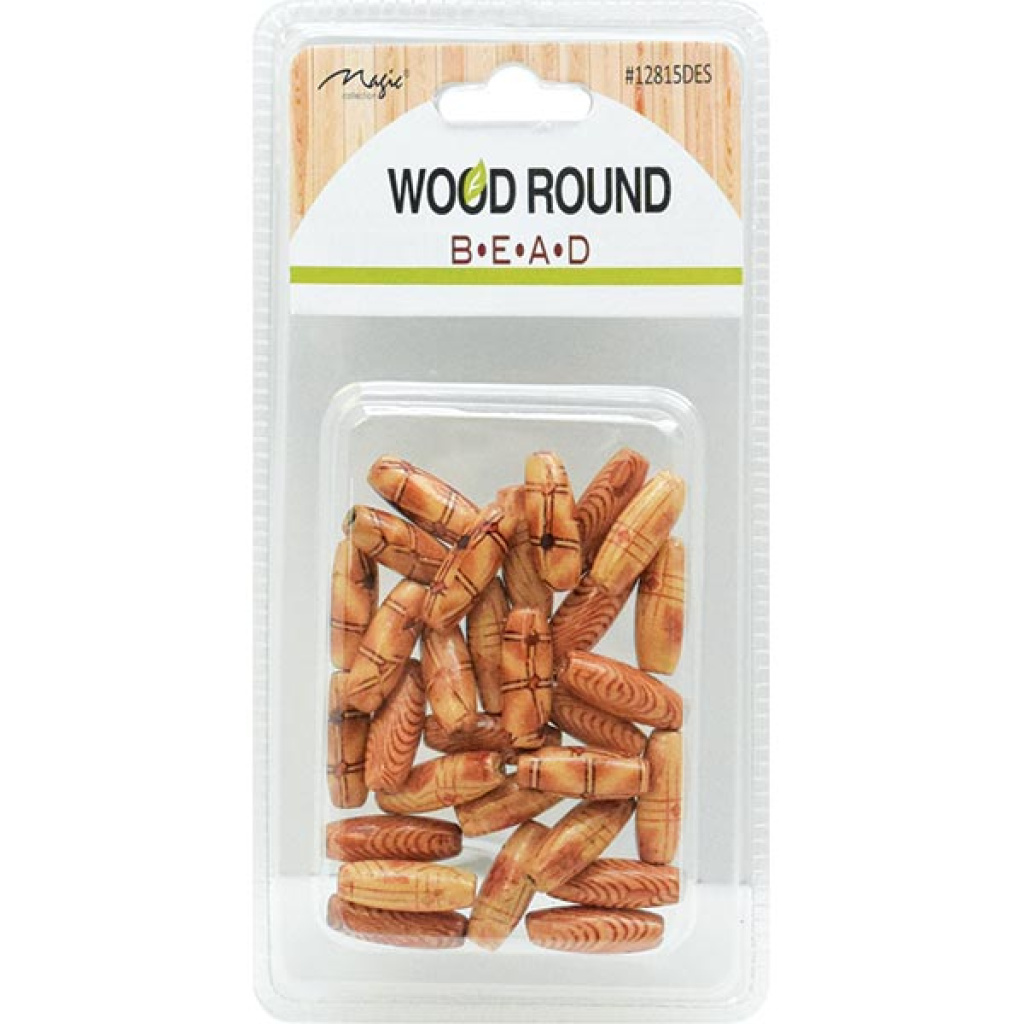 WOOD BEAD DESIGN ASSORT(24 DZ/CS)
