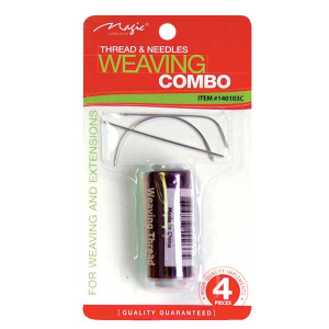 WEAVING THREAD & NEEDLES COMBO BROWN(48DZ/CS)