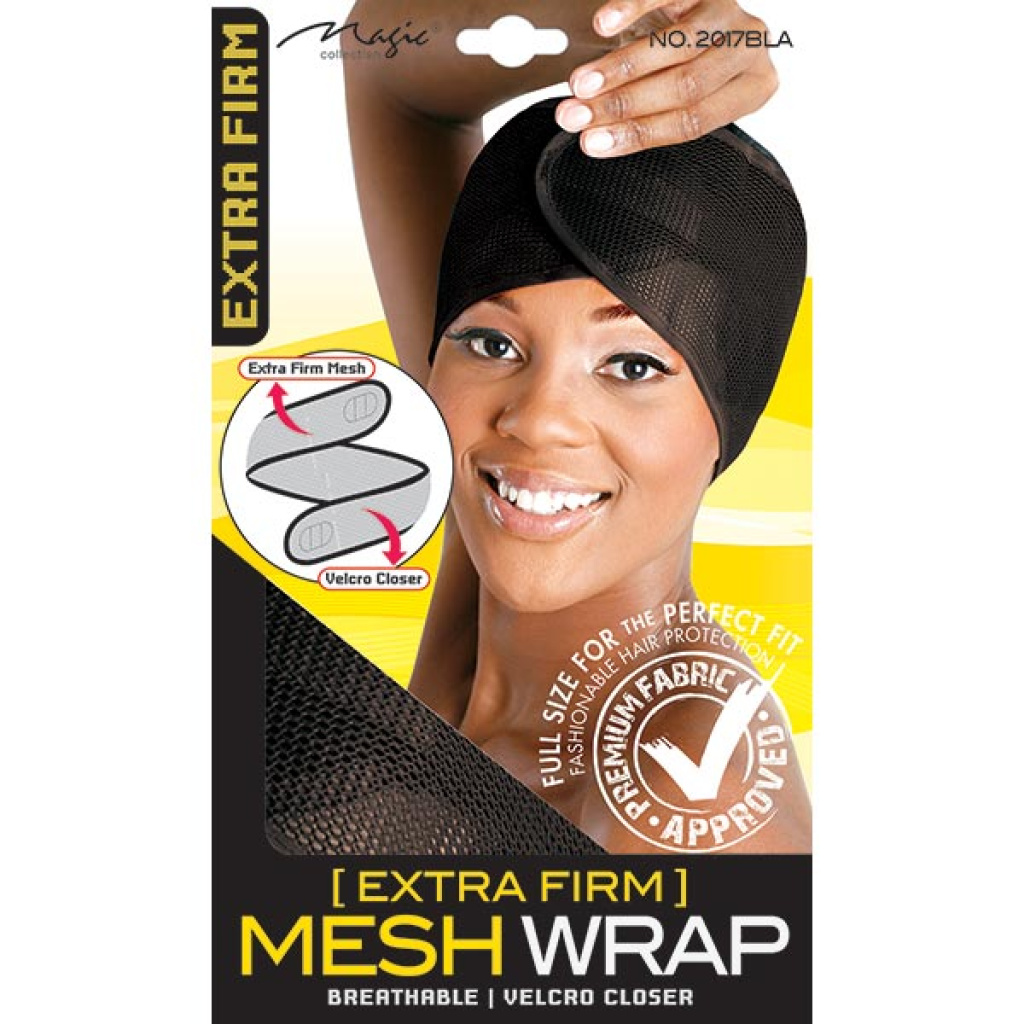 MESH WRAP EXTRA FIRM BLACK (24DZ/CS)