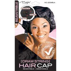 DRAW STRING CAP BLACK-ADJUST(36/CS)