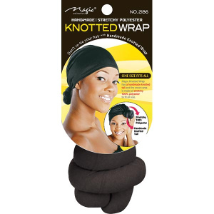 KNOTTED WRAP BLACK (12DZ/CS)