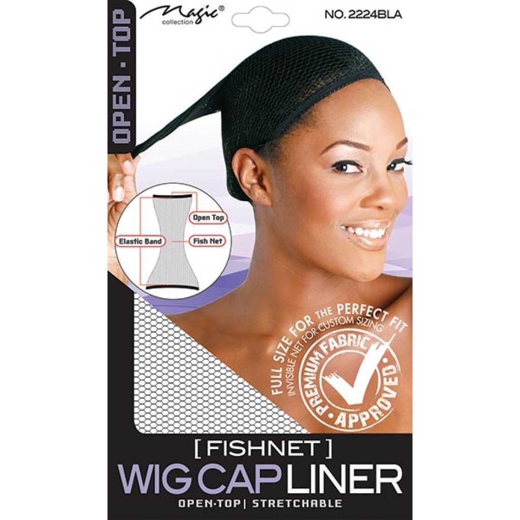 WIG LINER CAP BLACK **OPEN TOP** (40/CS)