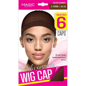STOCKING WIG CAP D.BROWN 6/PCS(24/CS)** 36BX/PALLET**