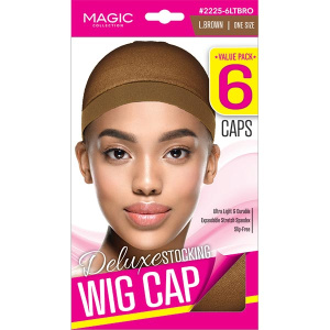 STOCKING WIG CAP LT BROWN 6/PCS(24/CS)** 36BX/PALLET**