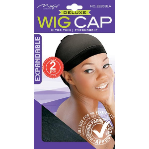 STOCKING WIG CAP BLACK 2PCS(40/CS)** 36BX/PALLET**
