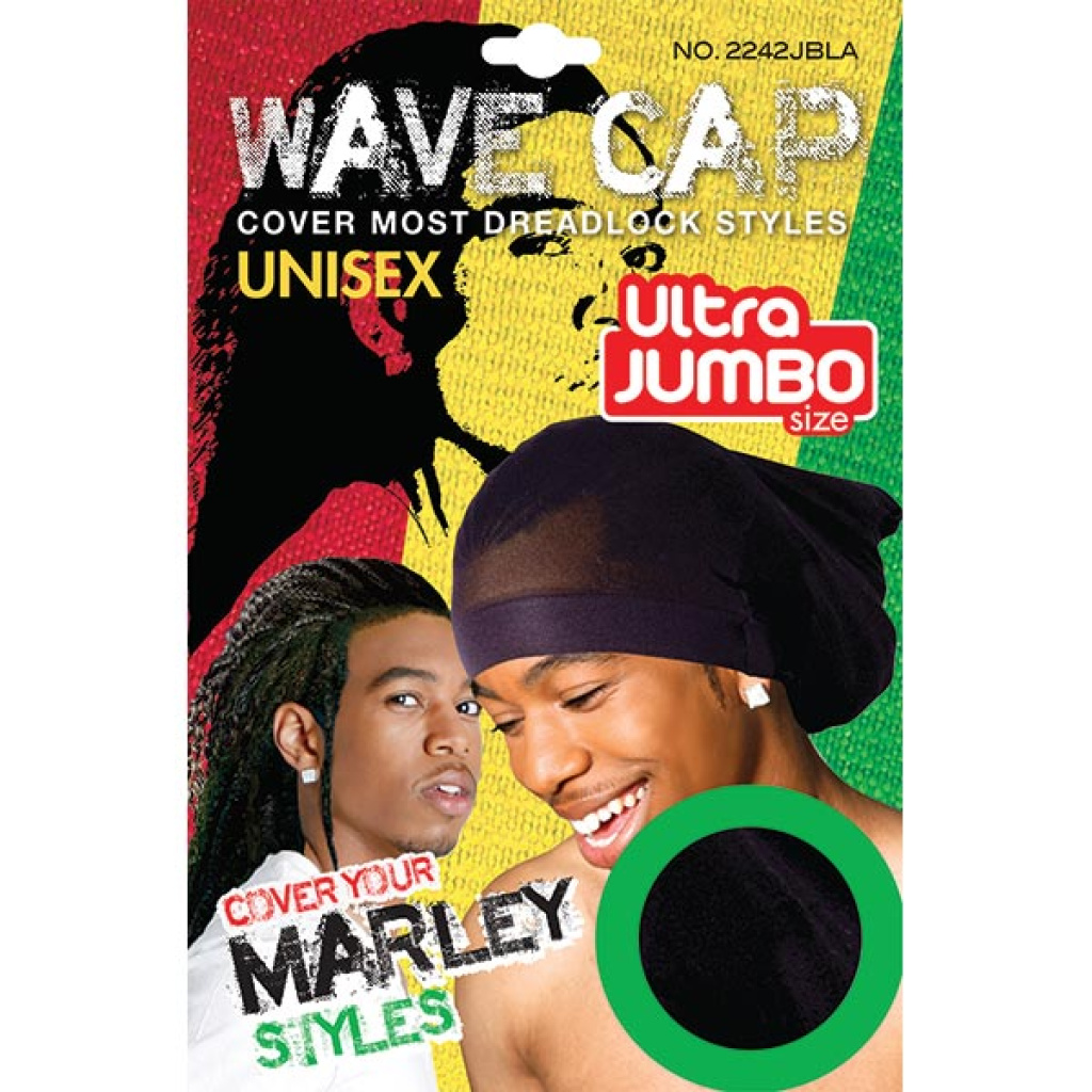 MARLEY STYLE WAVE CAP BLACK JUMBO(40DZ/CS)