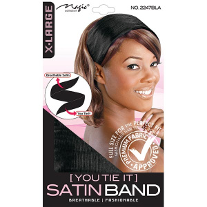 SATIN BAND BLACK(36/CS)