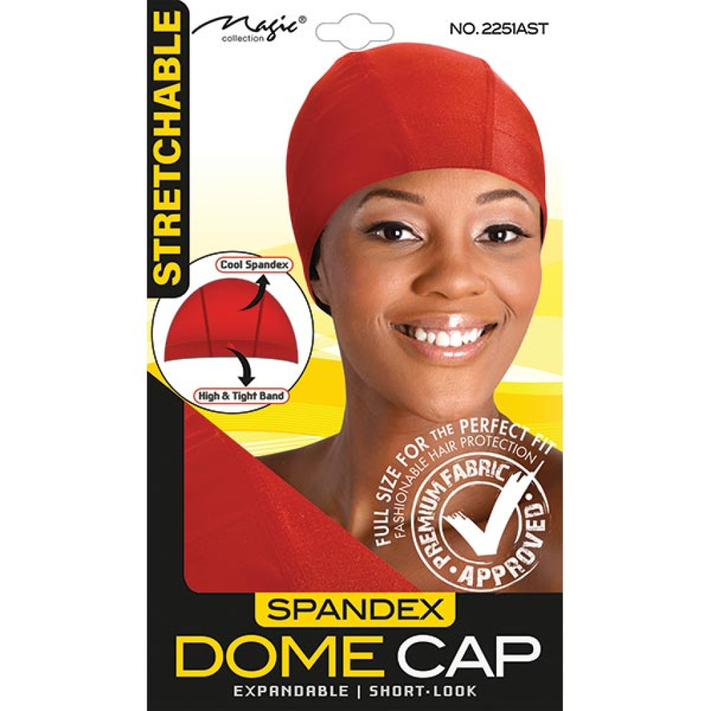 LADIES SPANDEX DOME CAP ASSORT(36/CS)