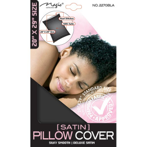 PILLOW COVER SATIN BLACK (24DZ/CS)