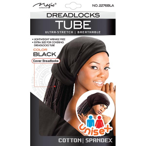 DREADLOCKS TUBE BLACK (24/CS)