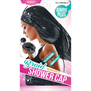 SHOWER CAP (BRAID JUMBO) BLACK XL(24/CS)