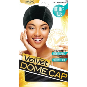 VELVET DOME CAP (BLACK)(12DZ/CS)