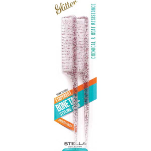 COMB-BONE TAIL - GLITTER ASSORT 2PC/PK (24DZ/CS)