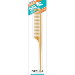 Comb-STYLING BONE TAIL COMB GOLD(24/CS)