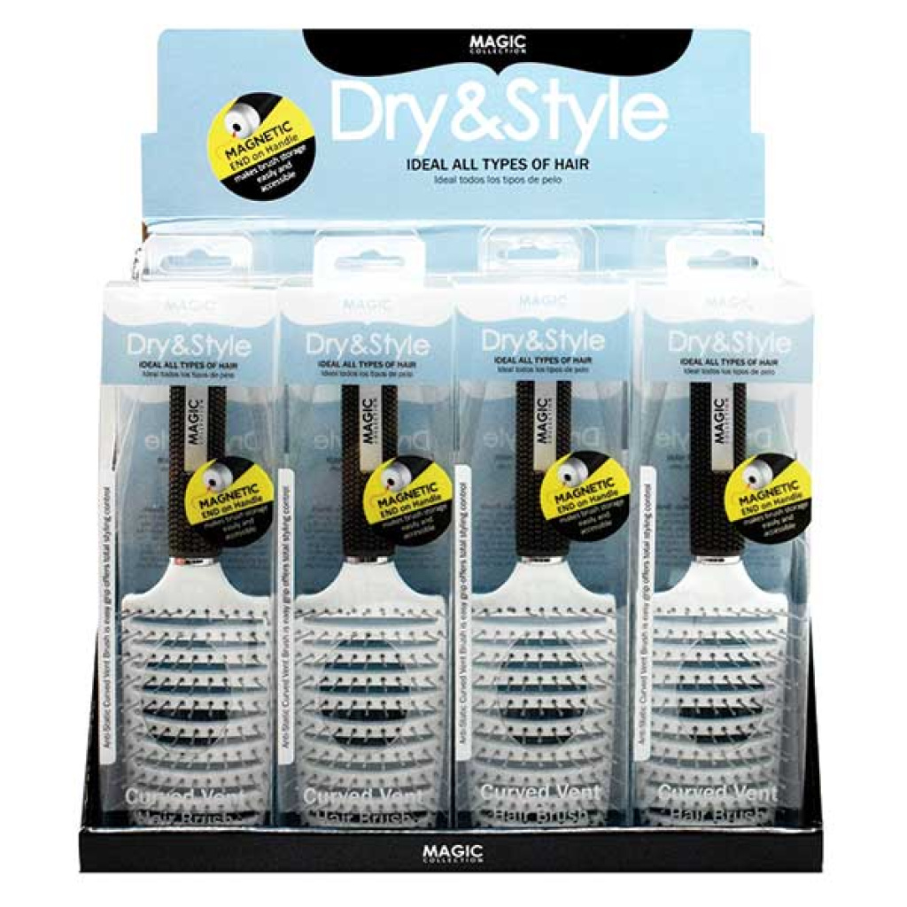DRY&STYLE CURVED VENT BRUSH (12/ds72/cs)