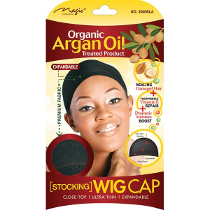 ARGAN OIL WIG CAP BLACK (12DZ/CS)