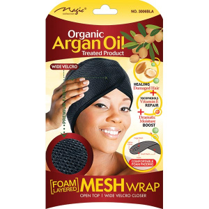 ARGAN OIL MESH WRAP BLACK FOAM (12DZ/CS)