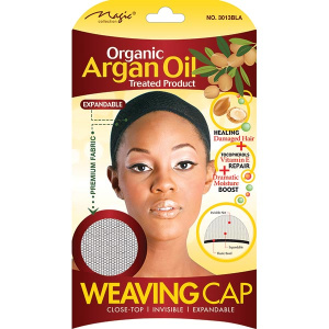 ARGAN OIL WEAVING CAP BLACK (12DZ/CS)