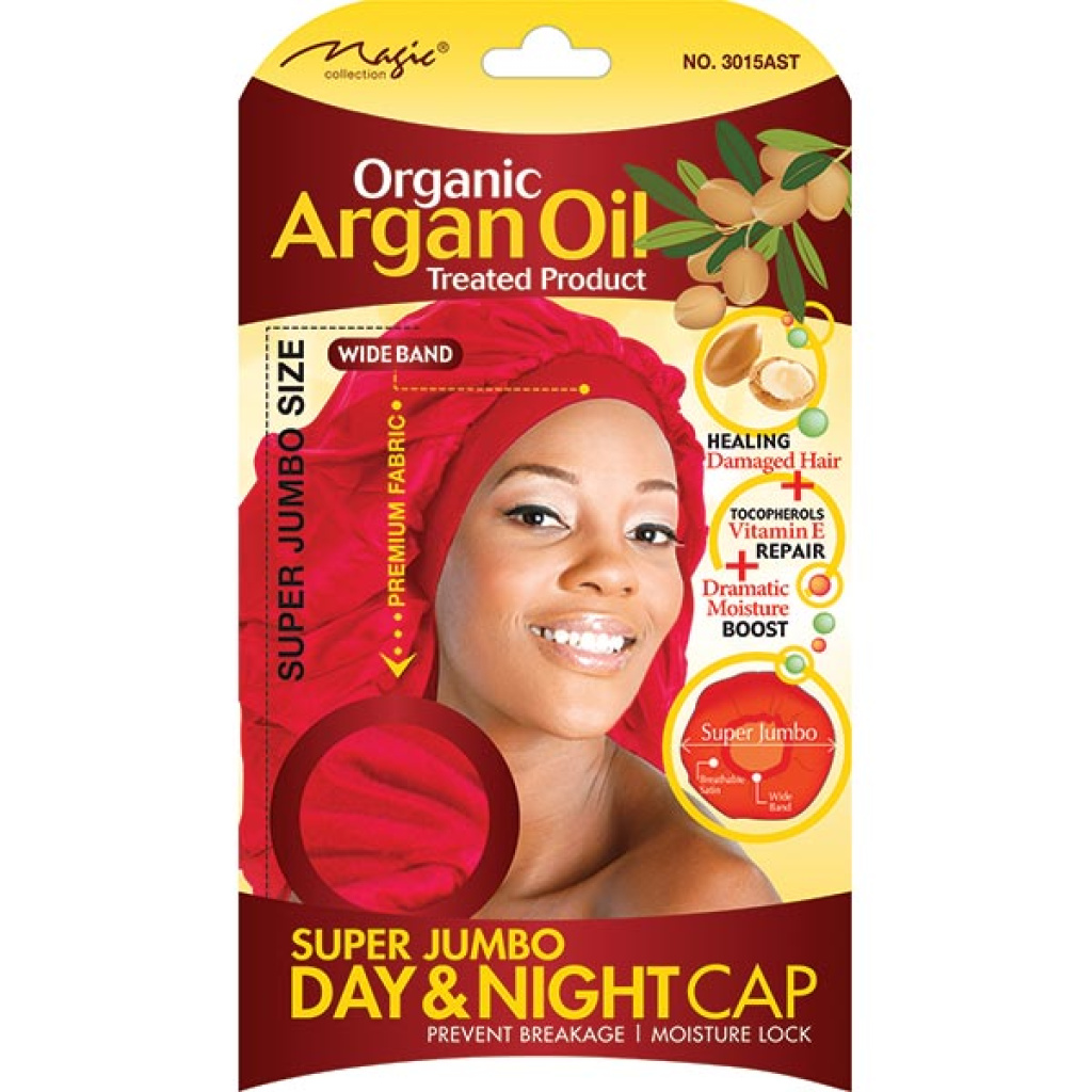 ARGAN OIL JUMBO BAND SLEEP CAP AST.