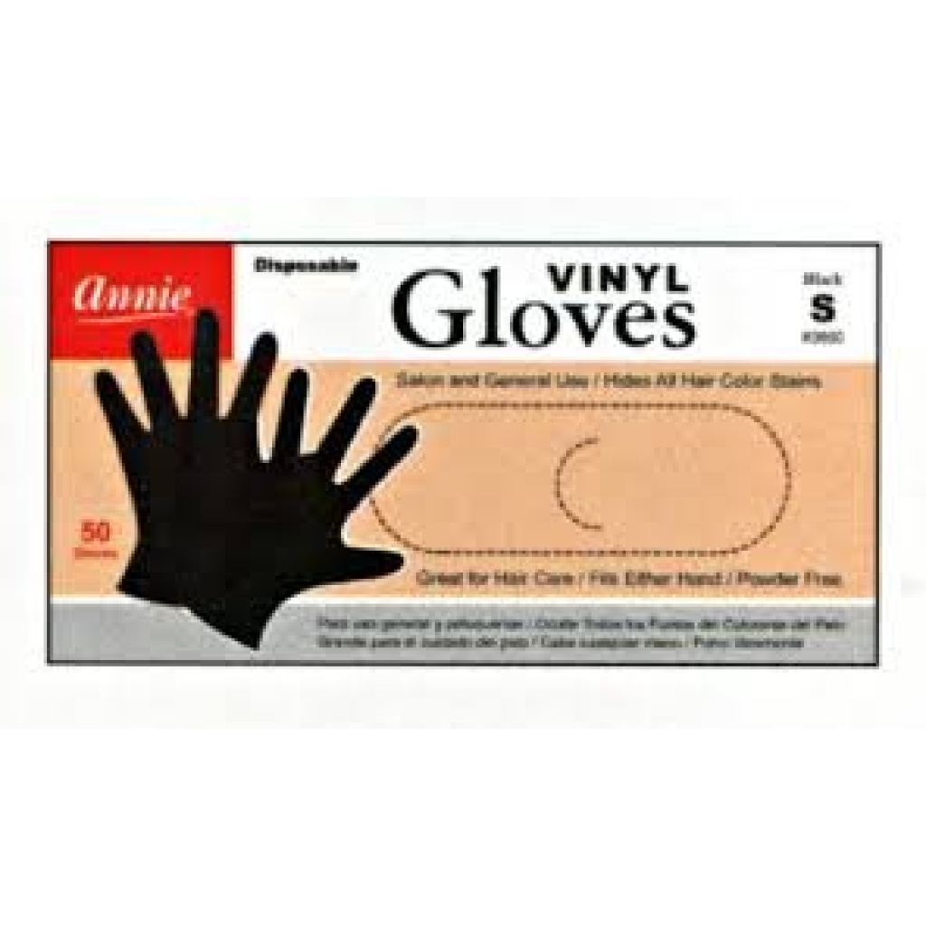 annie 50pcs Gloves L #Black