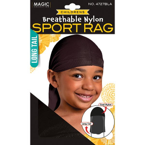 KID'S SPORT DURAG BLACK(36/CS)