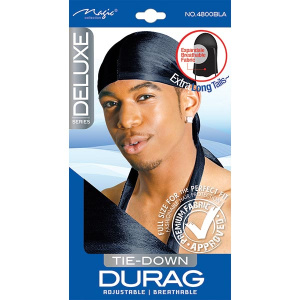 DELUXE DU RAG BLACK(12/CS) **SPANDEX**