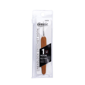 Annie Dreadlocks Crochet Needle 1 Hook 0.75mm, 1 Count, Wood