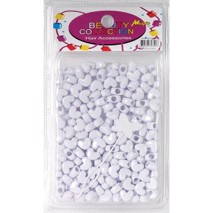 HEART BEAD WHITE 500(120/CS)