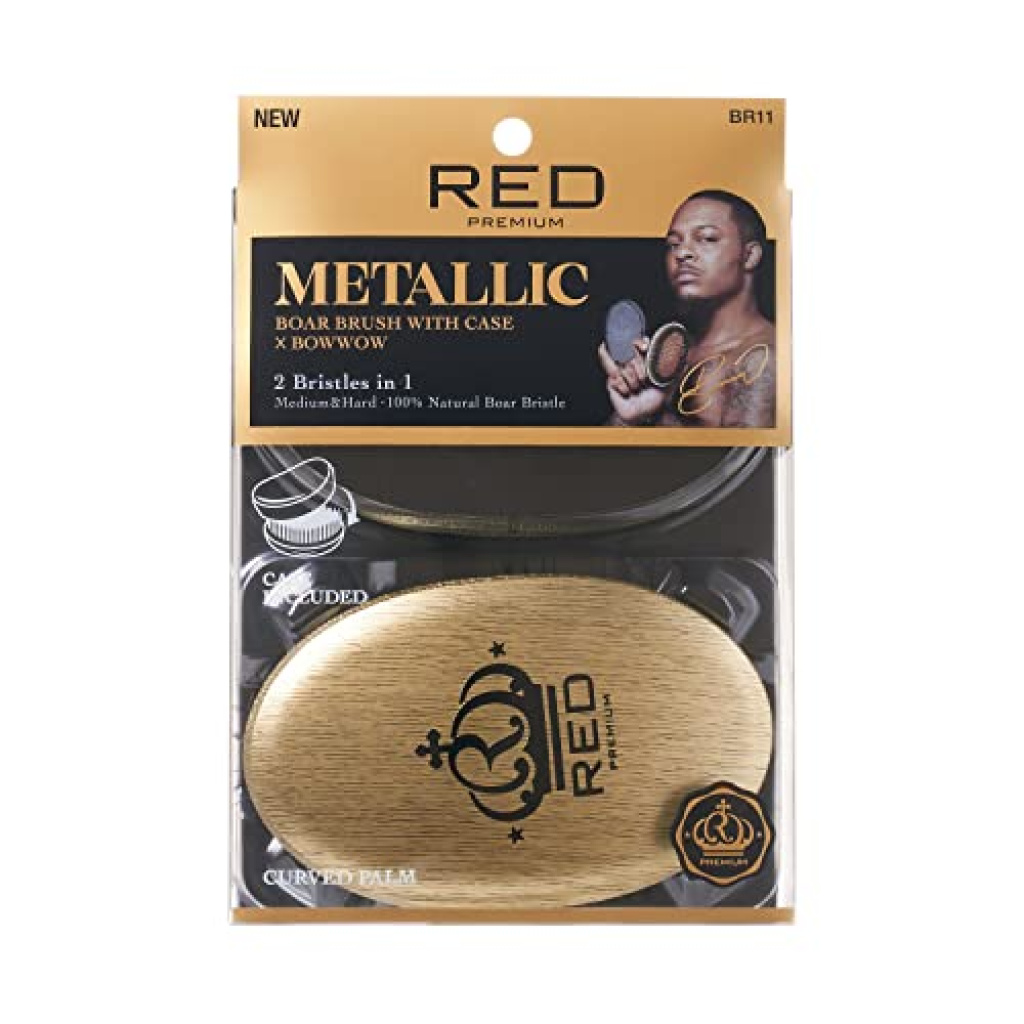 RED METALLIC BOAR BRUSH