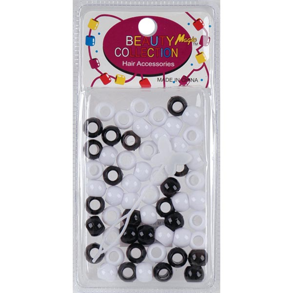 ROUND BEAD 70 BLACK/WHI (12DZ/CS)
