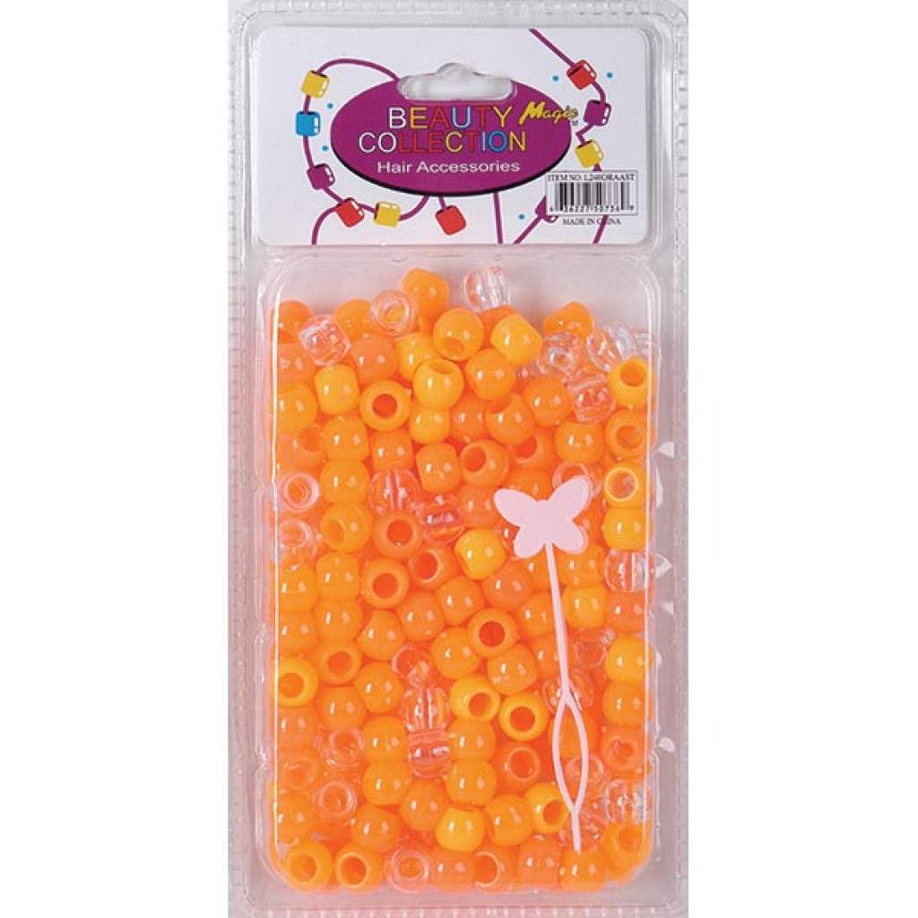 ROUND BEAD 70 LARGE ORANGE ASST (240/6/12)