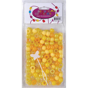 ROUND BEAD 70 LARGE YELLOW ASST (240/6/12)