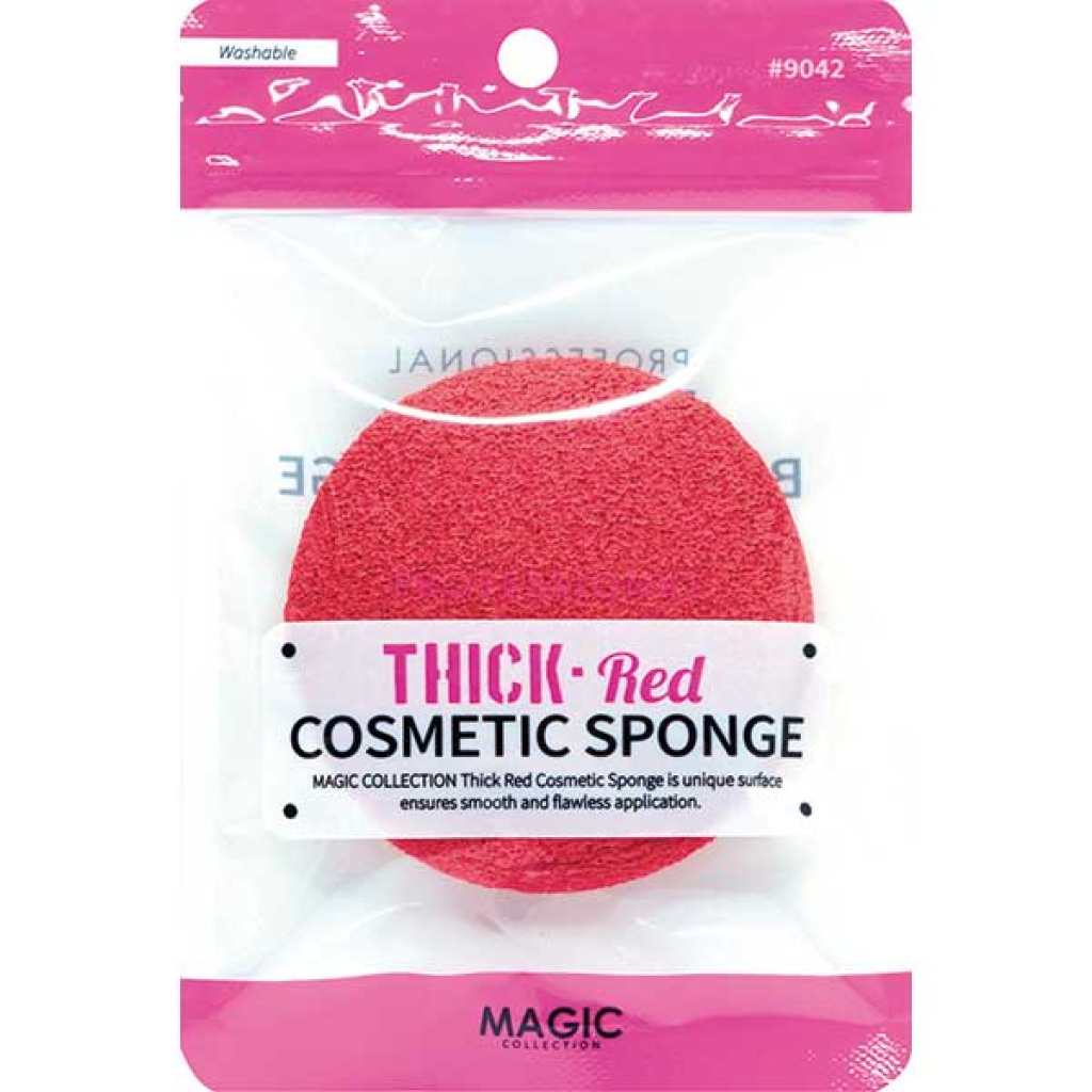 COSMETIC SPONGE RED 1/2" THICK (24/48/CS)