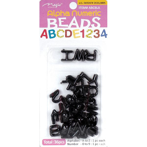 ALPHA NUMERIC BEAD BLACK(12/24/CS)[******]