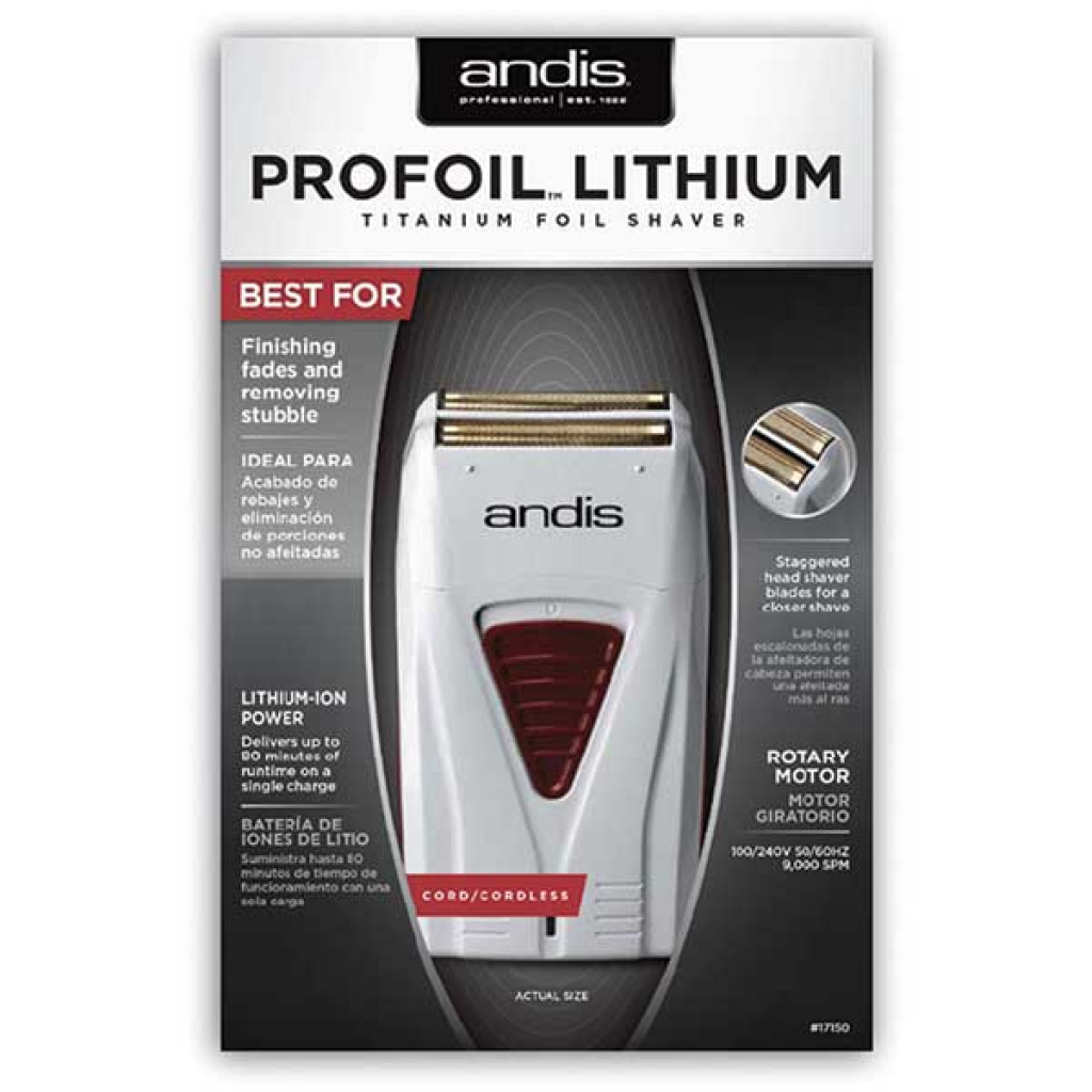 [USE: AD17235] ANDIS SHAVER PRO FOIL LITHIUM ION [GREY]