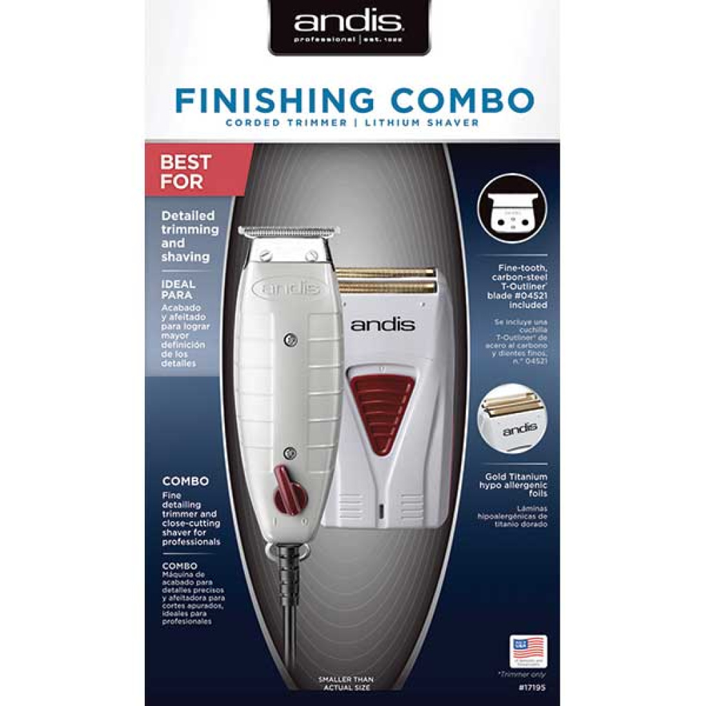 [USE: AD17270] ANDIS FINISHING COMBO [T-OUTLINER & SHAVER]
