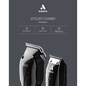 ANDIS COMBO STYLIST ENVY/T-OUTLINER BLACK (6/CS)[NEW PKG]