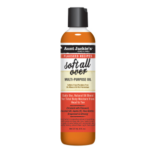 AUNT JACKIE'S FLAXSEED MULTI-PURPOSE OIL (8OZ) [SOFT ALL OVER] (12/CS)