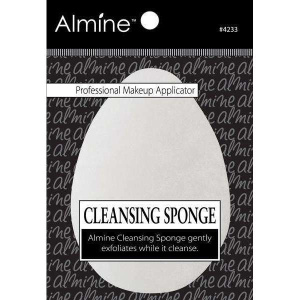 Almine Facial Buff Cleansing Sponge, 1 Count, White