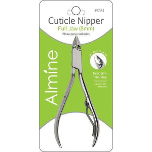 Almine Cuticle Nipper Full Jaw, 1 Count, Silver